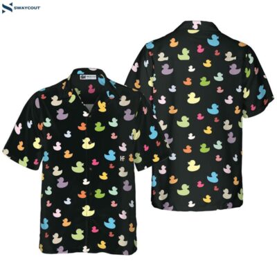 Colorful Ducks Aloha Hawaiian Shirt