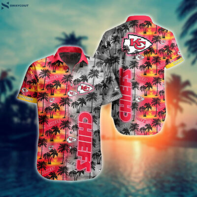 Dark Sunset Kansas City Chiefs Apparel Nfl Hawaiian Shirt