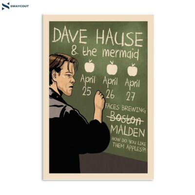 Dave Hause In Malden Ma On April 25 26 And 27 2024 Poster