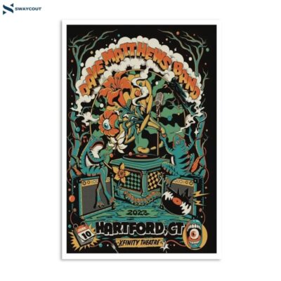 Dave Matthews Band June 10 2023 Xfinity Theatre Hartford Ct Poster