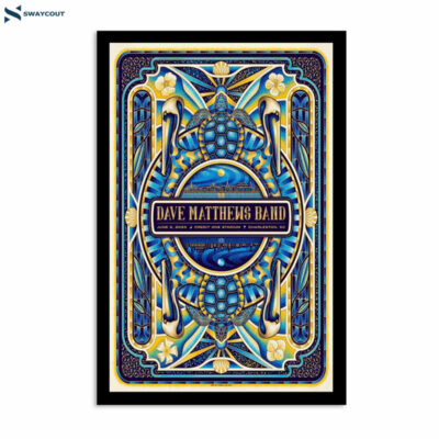 Dave Matthews Band June 2 2023 Credit One Stadium Charleston Sc Poster