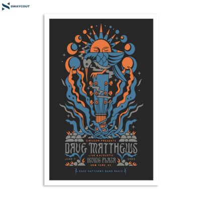 Dave Matthews Band June 7 2023 Irving Plaza New York Ny Poster