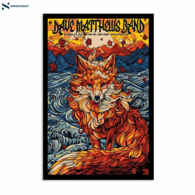 Dave Matthews Band November 11 2023 John Paul Jones Arena Charlottesville Va Poster