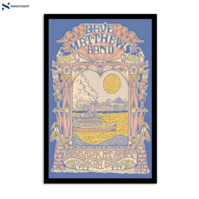 Dave Matthews Band November 7 2023 Enmarket Arena Savannah Ga Poster