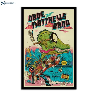 Dave Matthews Band November 8 2023 Bon Secours Wellness Arena Greenville Sc Poster