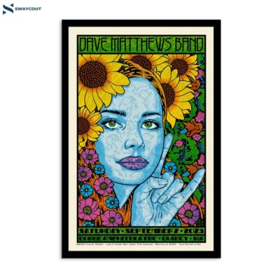 Dave Matthews Band September 2 2023 Gorge Amphitheatre Quincy Wa Poster