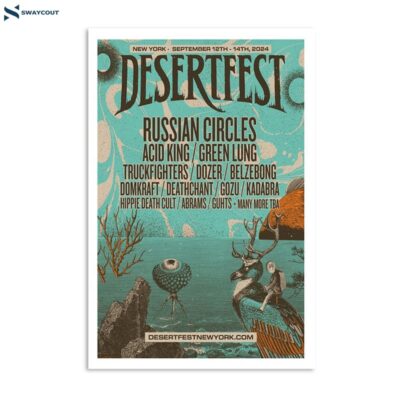 Desertfest September 12-14 2024 Nyc Poster