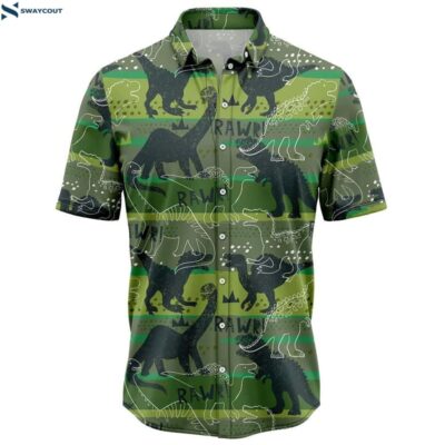 Dinosaur Rawr Summer Hawaiian Shirt