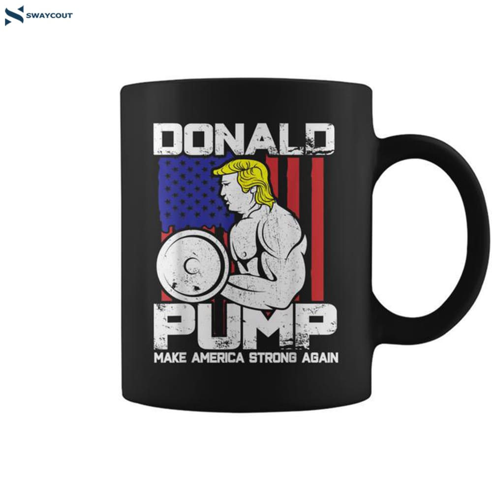 Donald Trump Weight Lifting Workout Gym Coffee Mug