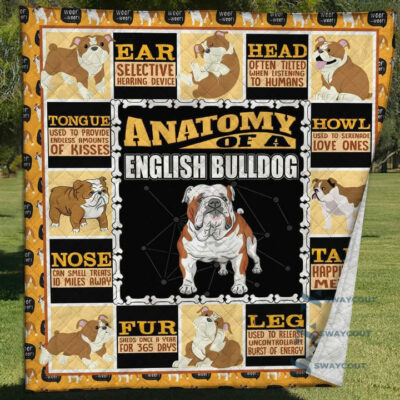 English Bulldog Quilt Blanket