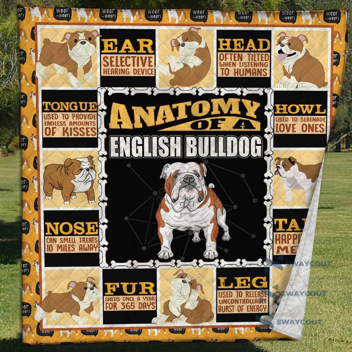 English Bulldog Quilt Blanket