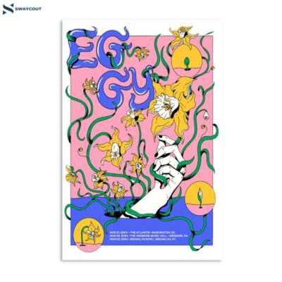 Eggy Music March 23 2024 Brooklyn Ny Poster