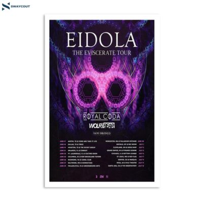 Eidola The Eviscerate Tour 2024 Poster