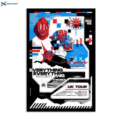 Everything Everything Uk 2024 Tour Poster