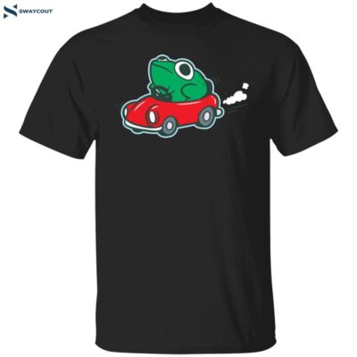 Frog In A Car Plushy Shirt