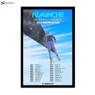 Fu Manchu Europe Uk Tour 2024 Poster