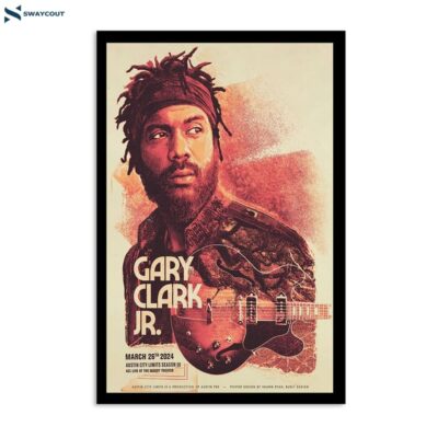 Gary Clark Jr March 26 2024 Acl Live At The Moody Theater Austin Tx Poster