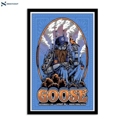 Goose September 16 2023 Masonic Temple Theatre Detroit Mi Poster