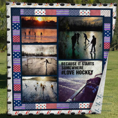 Hockey Lover Quilt Blanket