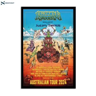 Infectious Grooves Australian Tour 2024 Poster