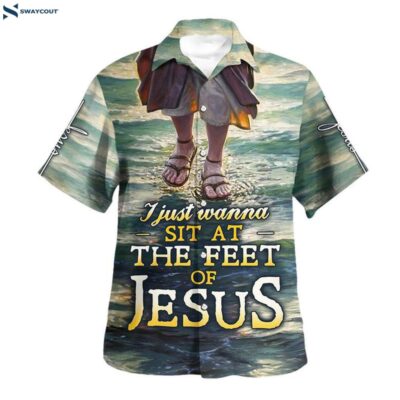 Jesus Walk On The Water The Feet Of Jesus Hawaiian Shirt