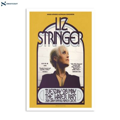 Liz Stringer May 28 2024 The Water Rats London Uk Tour Poster