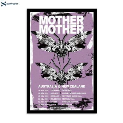 Mother Mother Australia & New Zealand Tour 24 Poster