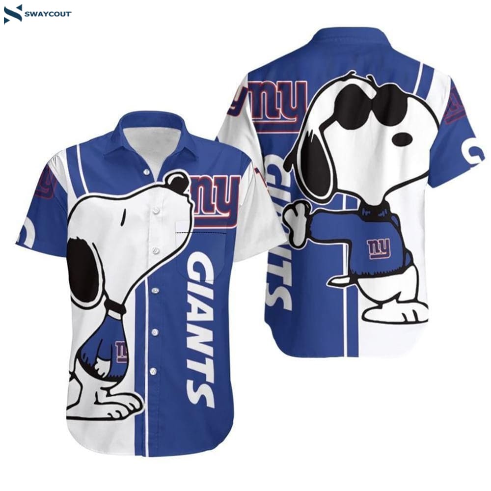 Ny Giants Aloha Beach Shirt For Big Nfl Fans Hawaiian Shirt