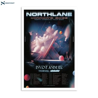 Northlane North American 2024 Tour Poster