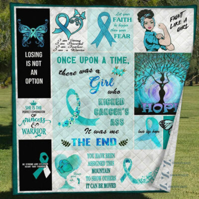 Ovarian Cancer Warrior Quilt Blanket