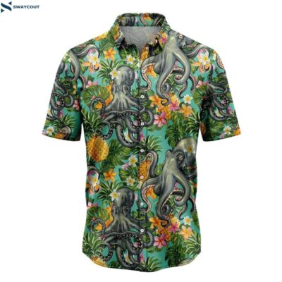 Octopus Tropical Pineapple Summer Hawaiian Shirt