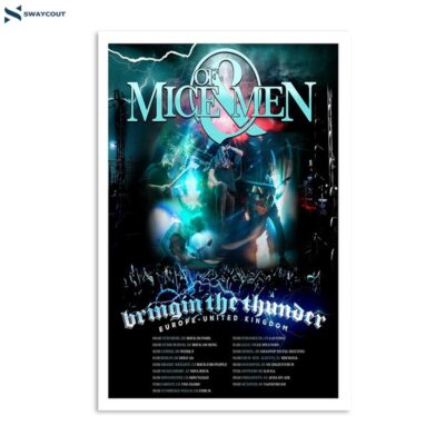 Of Mice & Men Eu & Uk Shows 2024 Poster