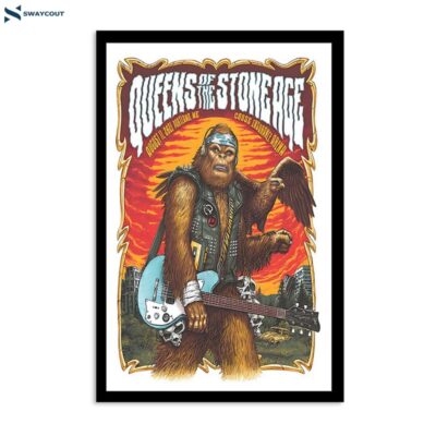 Queens Of The Stone Age August 11 2023 Cross Insurance Arena Portland Me Poster