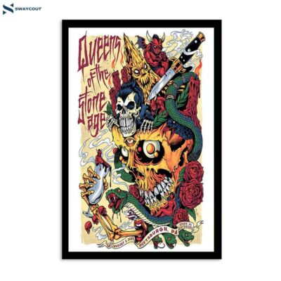 Queens Of The Stone Age August 5 2023 The Armed At Stage Ae Pittsburgh Pa Poster