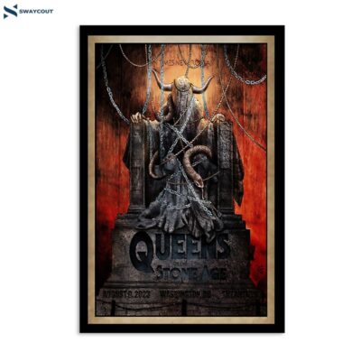 Queens Of The Stone Age August 9 2023 The Anthem Washington Dc Poster