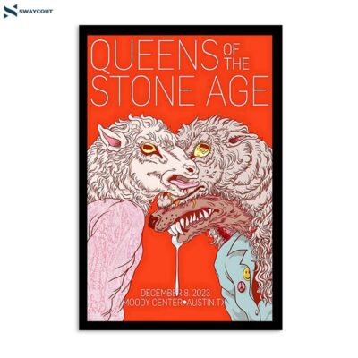 Queens Of The Stone Age December 8 2023 Moody Center Austin Tx Poster