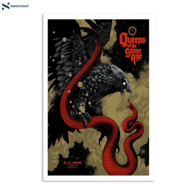 Queens Of The Stone Age December 9 2023 713 Music Hall Houston Tx Poster