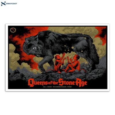 Queens Of The Stone Age February 21 2024 Hordern Pavilion Sydney Australia Poster