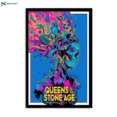 Queens Of The Stone Age Nov 15 2023 The O2 Arena London Uk Poster