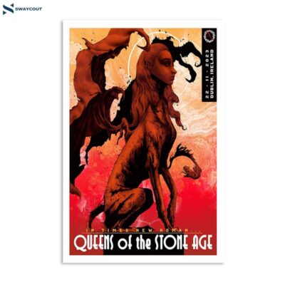 Queens Of The Stone Age November 22 2023 3arena Dublin Ireland Poster