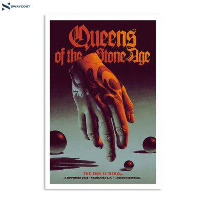 Queens Of The Stone Age November 8 2023 Jahrhunderthalle Frankfurt Germany Poster