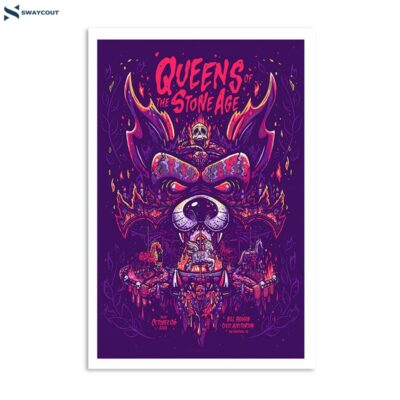 Queens Of The Stone Age October 6 2023 Bill Graham Civic Auditorium San Francisco Ca Poster