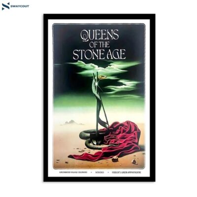 Queens Of The Stone Age Sept 29 2023 Fiddler_s Green Amphitheatre Greenwood Village Co Poster