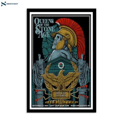 Queens Of The Stone Age September 23 2023 Saint Louis Music Park Maryland Heights Mo Poster