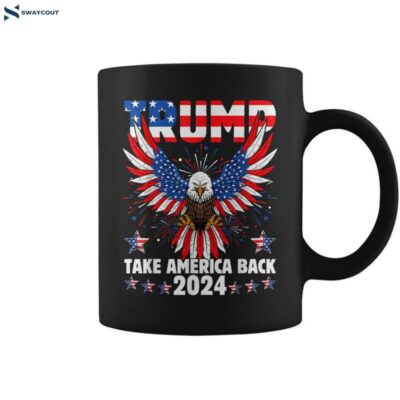 Retro Trump 2024 Take America Back American Flag Trump 2024 Coffee Mug