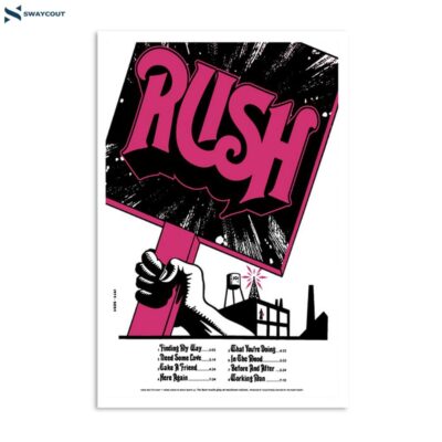 Rush Band Celebrating The 50th Anniversary Poster