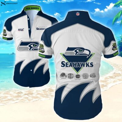 Seattle Seahawks Flower Summer Hawaiian Shirt