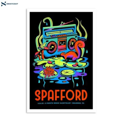 Spafford 4-21-23 5 Points Music Sanctuary Roanoke Va Poster