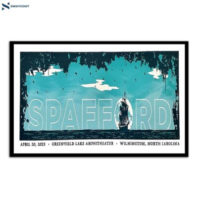 Spafford Greenfield Lake Amphitheater Wilmington North Carolina April 20 2023 Poster