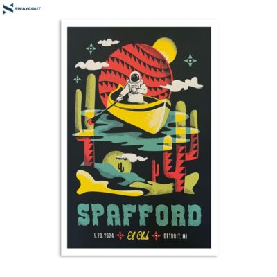 Spafford Jan 20 2024 El Club Detroit Mi Poster